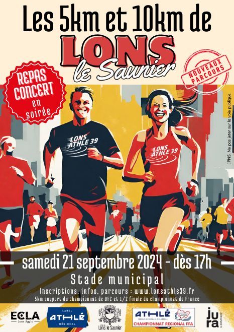 5 et 10 km de Lons le Saunier