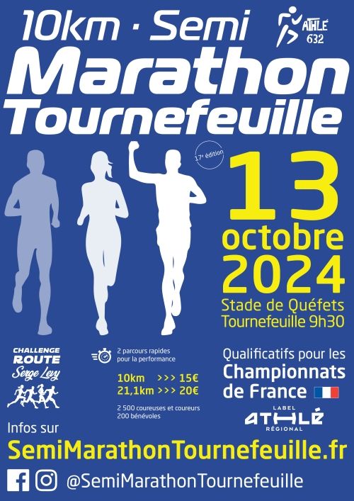 Semi-Marathon et 10km de Tournefeuille